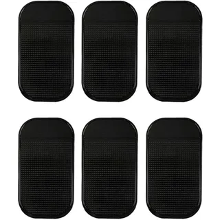 JEXOWIQ 6 pcs Selbstklebende Auto Armaturenbrett Pad, Auto Armaturenbrett Anti Rutsch Matten, waschbare Silikon Gel Auto Innenmatte zum Halten von Handy Schlüssel Sonnenbrille Münzen