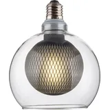 enovalite LED Filament Leuchtmittel BUBBLE MESH E27 dimmbar Warmweiß Glaskugel Gitter
