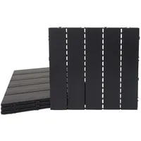 Mendler WPC Bodenfliese HWC-E20 anthrazit 50 x 50 cm 4 St.
