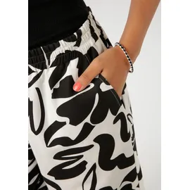 Aniston CASUAL Schlupfhose Casual Schwarz/Weiß 40