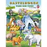 ATELIER Park der Tiere Bastelbogen 3d bespielbare Landschaft mit Tieren zum Basteln für Kinder ab 4+.