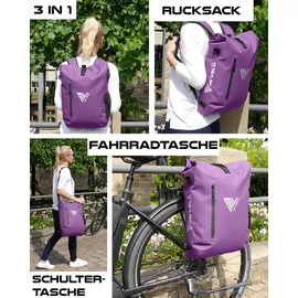 MIVELO 3in1 Fahrradtasche silberfarben