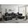 ed exciting design Wohnlandschaft ALIJA U-Form in Schwarz - Ausziehbares Sofa mit Schlaffunktion, Bettkasten & Verstellbarer Armlehne - 334 x 84 (107) x 217 cm (B/H/T)