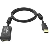 Vision USB-A 5 m Schwarz