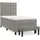 vidaXL Boxspringbett 100 x 200 cm Hellgrau