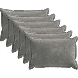 vidaXL Kissenbezug Houten 40 x 60 cm Silber