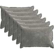 vidaXL Kissenbezug Houten 40 x 60 cm Silber