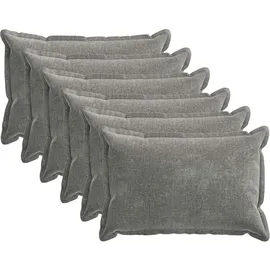 vidaXL Kissenbezug Houten 40 x 60 cm Silber