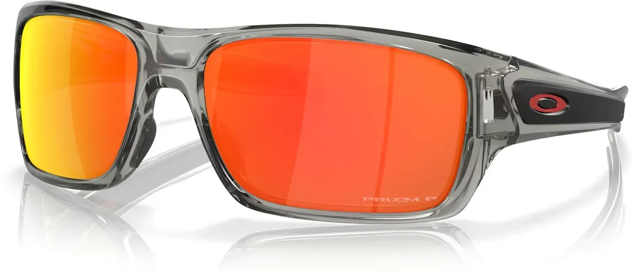 Oakley Turbine Ruby Polarized, lunettes de soleil - Gris/Noir Orange/Rouge Réfléchissant