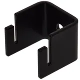 PV-Modulhalter, PV-Panel, Solarpanel, Solarplatte, Photovoltaik, Wandschelle, Wandhalter, Wandhalterung, Wandaufhängung, Halterung BKW Balkonkraftwerk (Modulhalter Oben Farbe: Schwarz)