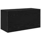 vidaXL Bad-Wandschrank Schwarz 60x25x30 cm Holzwerkstoff