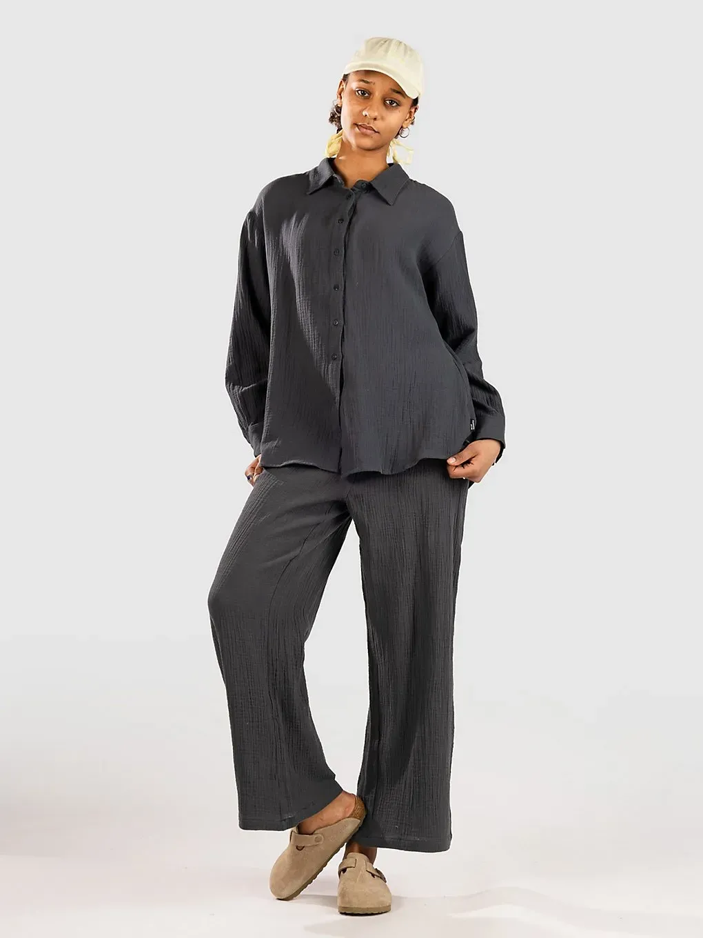 Blue Tomato Linen Hemd grey Gr. M