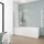 Schulte Home Schulte Duschwand, 80 x 140 cm, 5 mm Sicherheitsglas Wave Chromoptik, Duschabtrennung für Badewanne - Silber