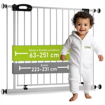 Bomi Türschutzgitter Merle 63-251 cm in Weiß | Gr.: 223-231 cm