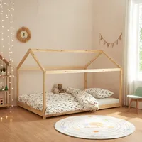 [en.casa] Kinderbett Cerro 120x200cm Holzfarben