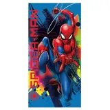 MARVEL Badetuch Spiderman Badetuch Strandtuch 140 x 70 cm Strandlaken Duschtuch, Microfaser rot