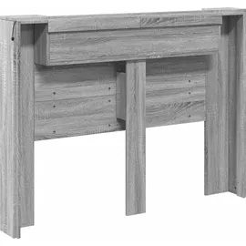 vidaXL Kopfteil Graues Sonoma 140 x 16,5 x 103,5 cm Holzwerkstoff