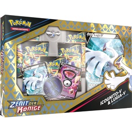 Pokémon Spezial-Kollektion Zenit der Könige Icognito-V & Lugia-V (2 geprägte holografische Promokarten, 1 überdimensionale Promokarte & 5 Boosterpacks)