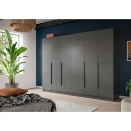 Livetastic Drehtürenschrank KOPENHAGEN 240 x 181 x 52 cm Anthrazit