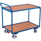 VARIOfit Tischwagen mit 2 Ladeflächen 835 x 495 mm Schiebegriff nach oben gerichtet