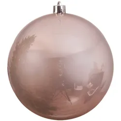 Christbaumkugel - Weihnachtskugel - bruchfest - D: 14cm - glänzend - puderrosa