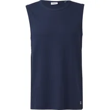 s.Oliver Jersey-Tanktop mit Rippstruktur - blau - L