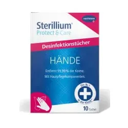 Sterillium® Protect & Care Händedesinfektionstücher 9815650 , 1 Packung = 10 Tücher