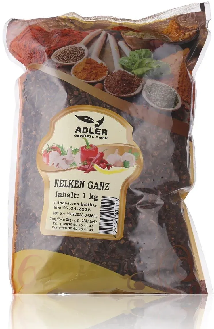 Adler Gewürze Nelken ganz 1000g