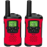 Alecto Walkie Talkie 2er Set für Kinder, 7 km Reichw., rot/schw.