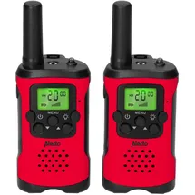 Alecto Walkie Talkie 2er Set für Kinder, 7 km Reichw., rot/schw.