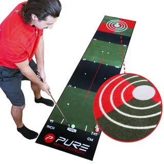 Pure2Improve Golf-Puttingmatte 3.0 grün/schwarz 65x300cm