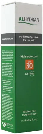 Alhydran Medizinische Haut- Nachbehandlung Sonnenschutz Creme SPF30 Tube 59ml