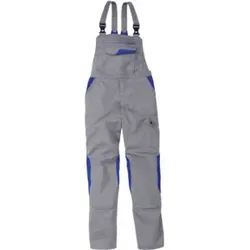 Kübler IMAGE DRESS NEW DESIGN Latzhose mittelgrau/kbl.blau 48
