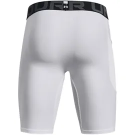 Under Armour Heatgear Compression Long Baselayer-shorts - White / Black - 2XL