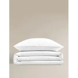 BIERBAUM Bettwäsche Mako-Satin, white ( 240x220cm, mit 2 Kissen) - 240x220cm, mit 2 Kissen