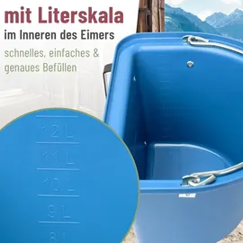 Kerbl Transportkrippe, Futtertrog zum Einhängen, Turnier-Futterkrippe mit Tragegriff, royalblau