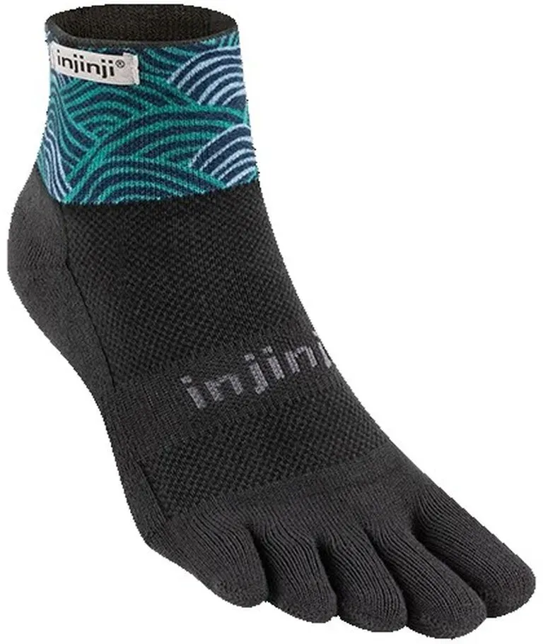 Injinji Herren Trail Midweight Mini-Crew Xtralife Artist Designed bunt