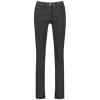Gerry Weber Damen 5-Pocket Jeans unifarben, Washed-Out-Effekt 7/8 Länge,