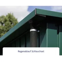 Hörmann Dachrinne Schlauch-Set 190 cm Kunststoff Schwarz