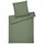 ELEGANTE Bettwäsche Cord gestreift Pistazie 155 x 220 cm + 80 x 80 cm