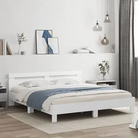 vidaXL Bettgestell 180 x 200 cm Weiß