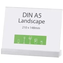 Tischaufsteller »Element« DIN A5 quer, schräg