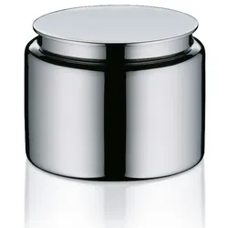 Wattedose Faber Edelstahl 18/10 silber glänzend 9,0cm 11,5cmØ