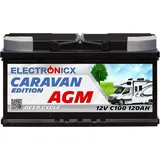 Electronicx Caravan Edition V2 AGM Batterie 120 Ah 12 V