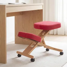 MCW Kniestuhl Q46 Holz Rot