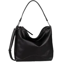 Gabor Lania Damen Hobo Bag Schultertasche Mittelgroß Schwarz