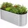 homeluxworld Hochbeet Metall 160 x 80 x 80 cm Silber