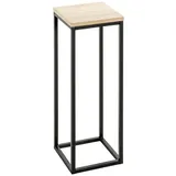 freiraum Blumentisch 52567, in eiche, schwarz, MDF, Metall - 19x54x19cm (BxHxT) braun|schwarz