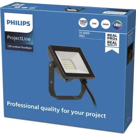 Philips Außenstrahler Metall 4,0 cm inkl. LED-Lampe 20 W schwarz