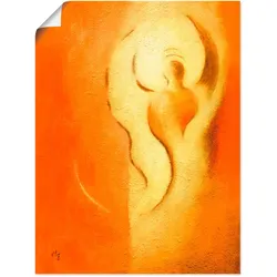 Poster ARTLAND "Engel der Freude", orange (farbe bild(er): orange), B:30cm H:40cm T:0,1cm, Papier, Bilder, als Alubild, Leinwandbild, Wandaufkleber oder Poster in versch. Größen